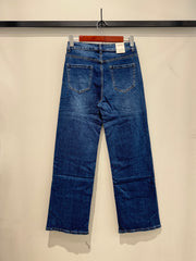 Wideleg jeans med bling bund darkwash by G-Smack