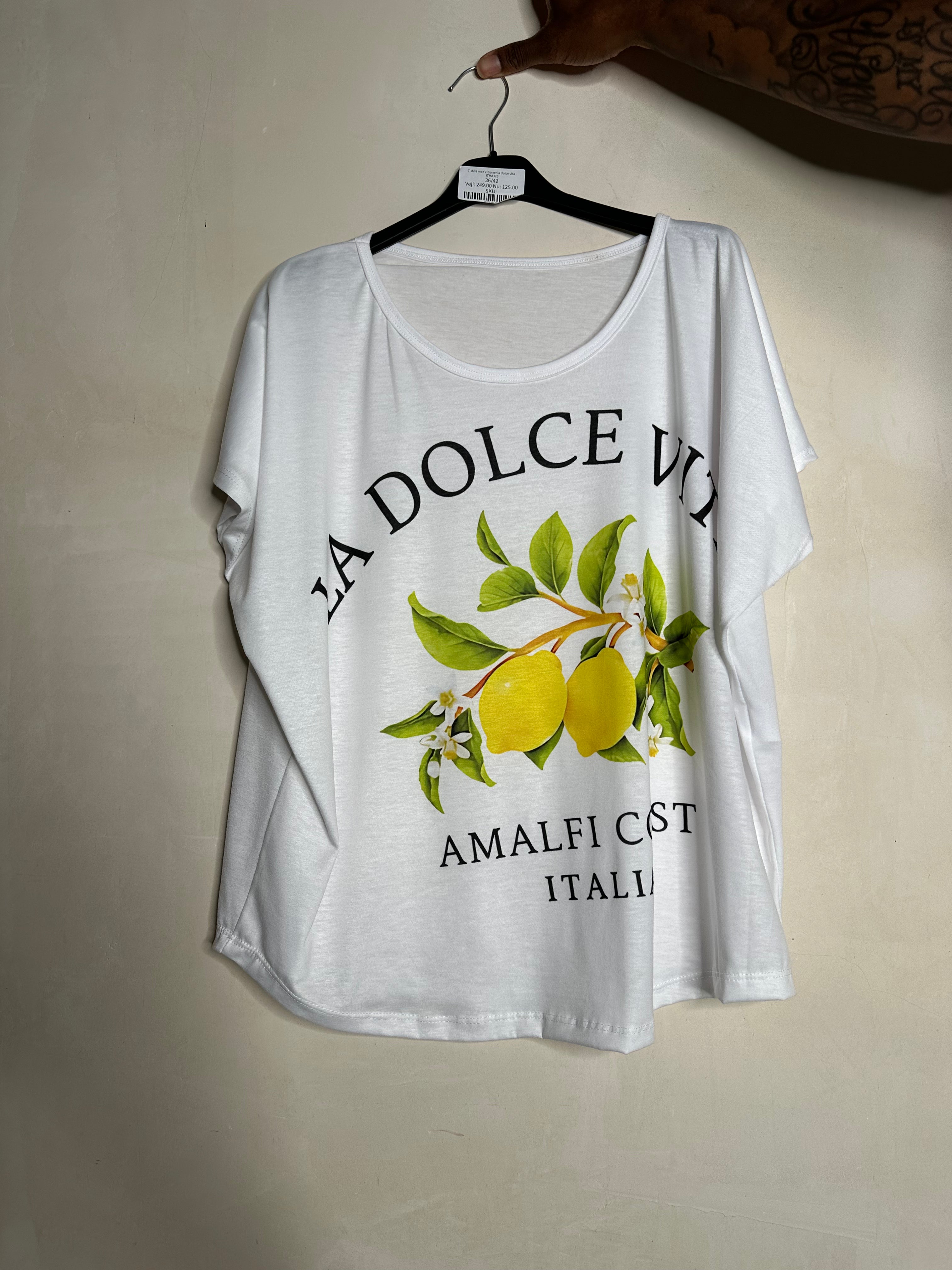 T shirt med citroner la dolce vita by Ohlala