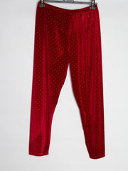 Velour leggings med bling - Str. 38-48 - Ingen returret - ITNOV24