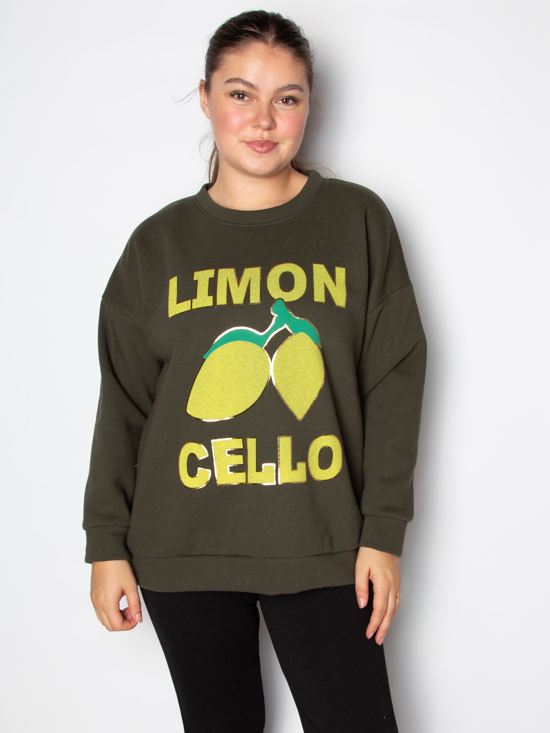 Sweatshirt med lemon - ITSEP24