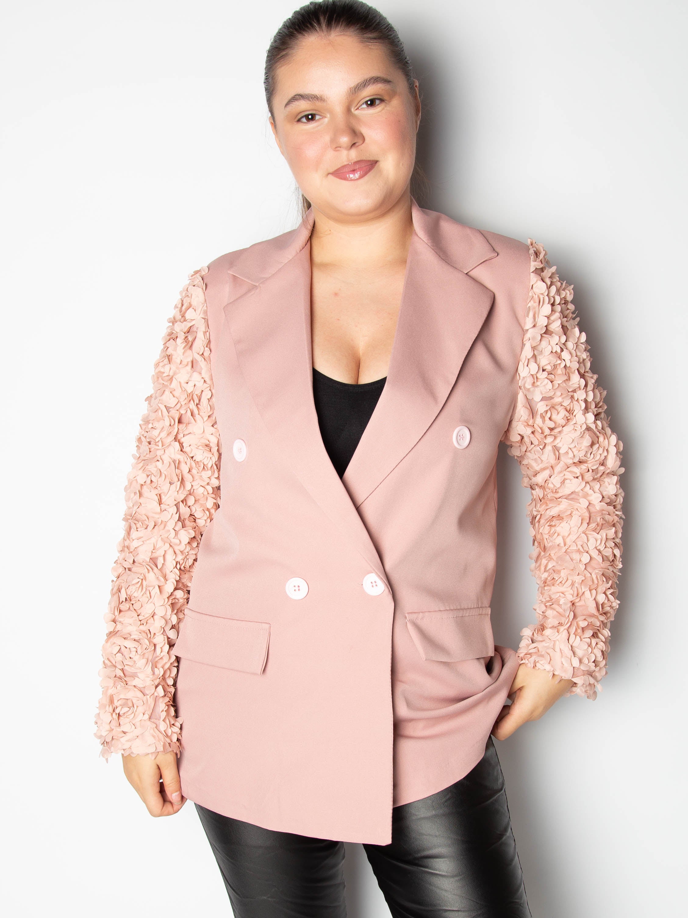 Blazer med blomster ærmer - ITSEP24