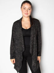 Blød strikcardigan med drapering - ITSEP24