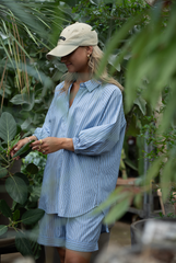 KPHHENNE Striped shirt lady