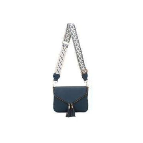 Crossbody taske med lynlås rum -