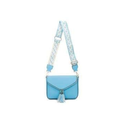 Crossbody taske med lynlås rum -