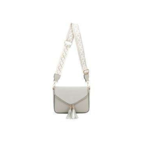 Crossbody taske med lynlås rum -