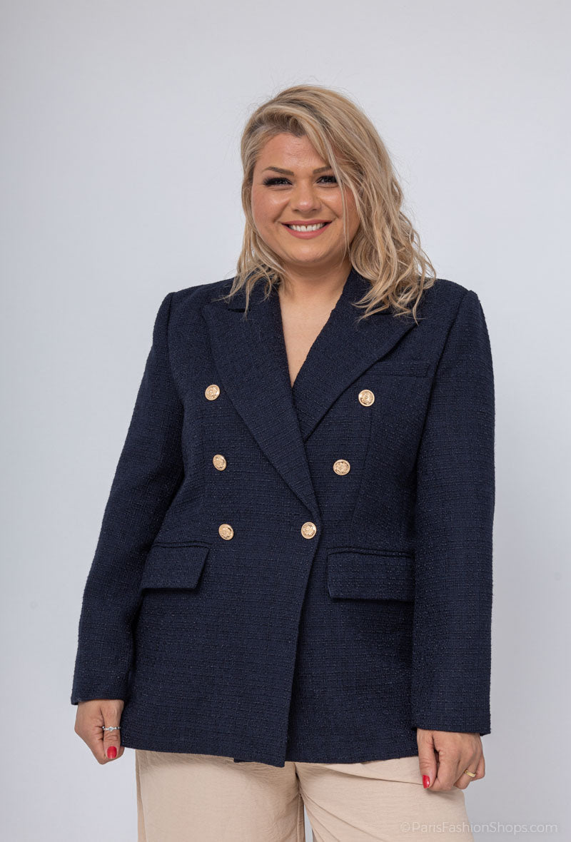 Plus size tweed blazer by Krone 1